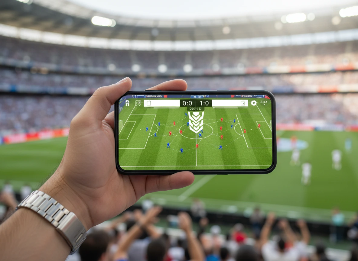 Mobile Ansicht der Live-Wetten auf einem Smartphone mit Minutenticker